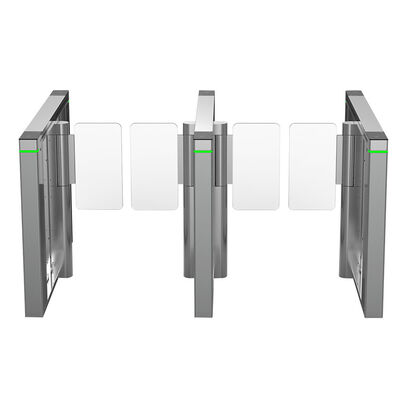 MF Card Access Security Turnstile Gate SUS304 Slim Swing Barrier Turnstile