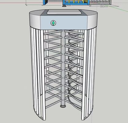 Good price Access Control Pedestrian Full Height Turnstiles For Construction Site online